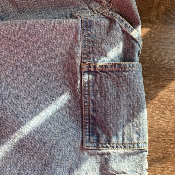 Mens Vintage Basic Edition Size 42 Carpenter Light Wash Shorts - Picture 11 of 11